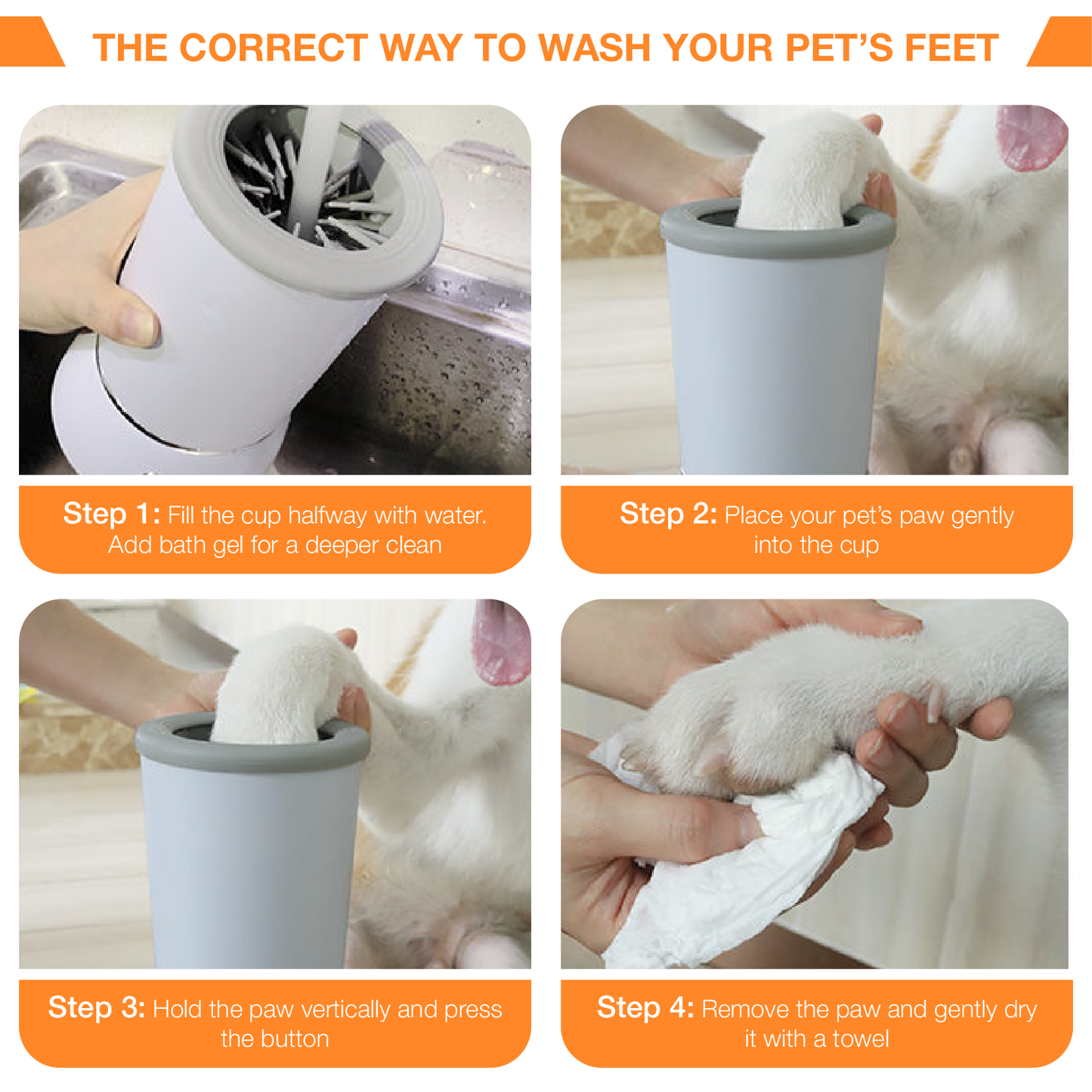 Luxiiluxe™ Automatic Dog Paw Cleaner Washer